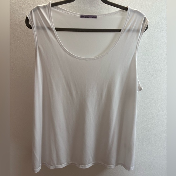 Femme By Tresics White Stretch Tank Top 2X - Picture 1 of 4